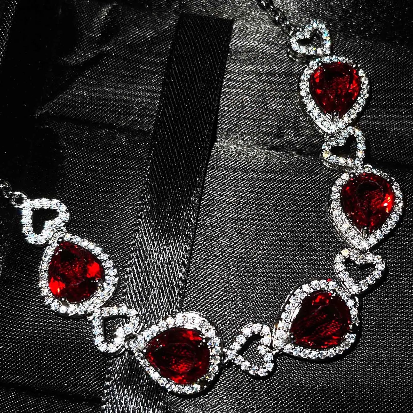 TITANIC Heart of the Ocean Necklaces for Women Romantic Crystal Chain Pendant Necklaces Bracelets Valentine's Day Jewelry Gift