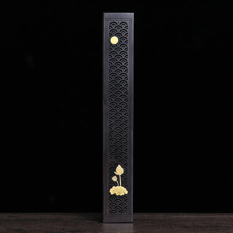 Handmade Creative Wood Aromatherapy Incense Stick Holder Hollow Incense Burner Wood Censer Box Wood Carving Crafts Chinese Gift