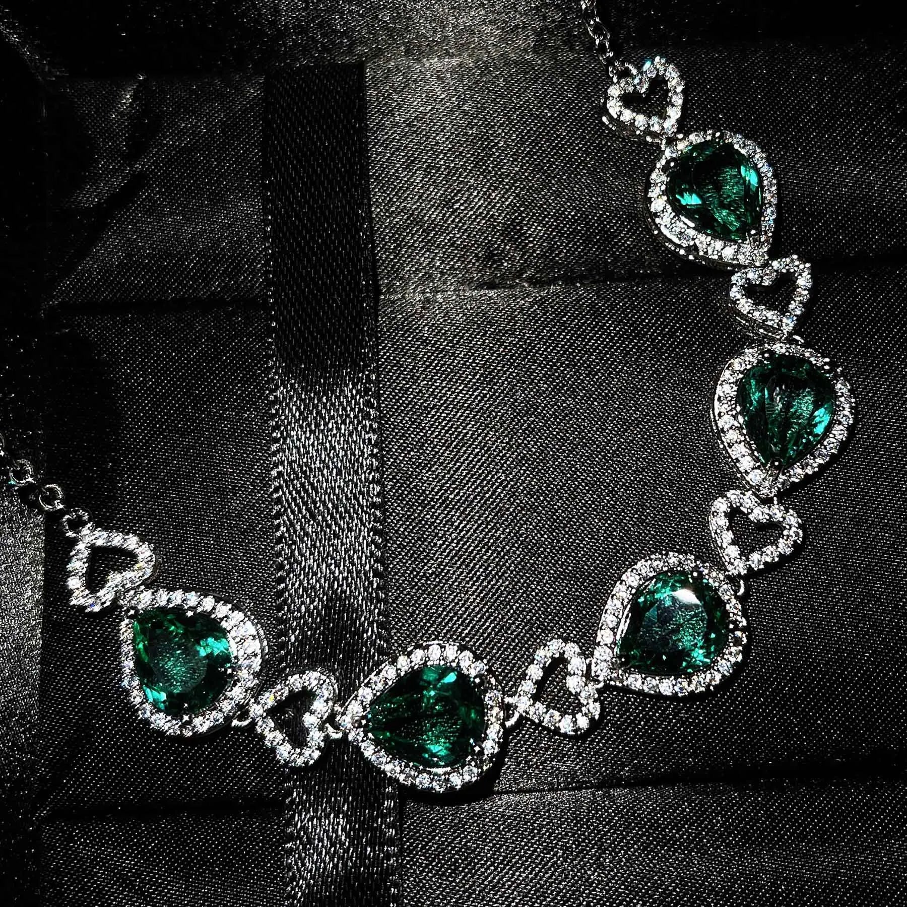 TITANIC Heart of the Ocean Necklaces for Women Romantic Crystal Chain Pendant Necklaces Bracelets Valentine's Day Jewelry Gift