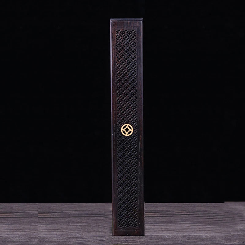 Handmade Creative Wood Aromatherapy Incense Stick Holder Hollow Incense Burner Wood Censer Box Wood Carving Crafts Chinese Gift