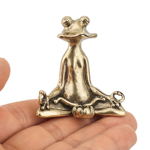 1PC Retro Ornament Incense Burner Frog Statue Animal Accessories Sculpture Home Decor Desk Decoration Meditation Zen Mini Crafts