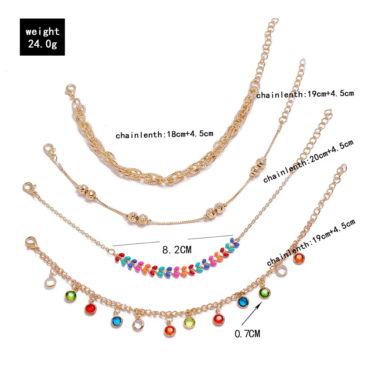 4pc/set Bohemia Shell Chain Anklet Sets For Women Sequins Ankle Bracelet On Leg Foot Trendy Summer Beach Jewelry Gift