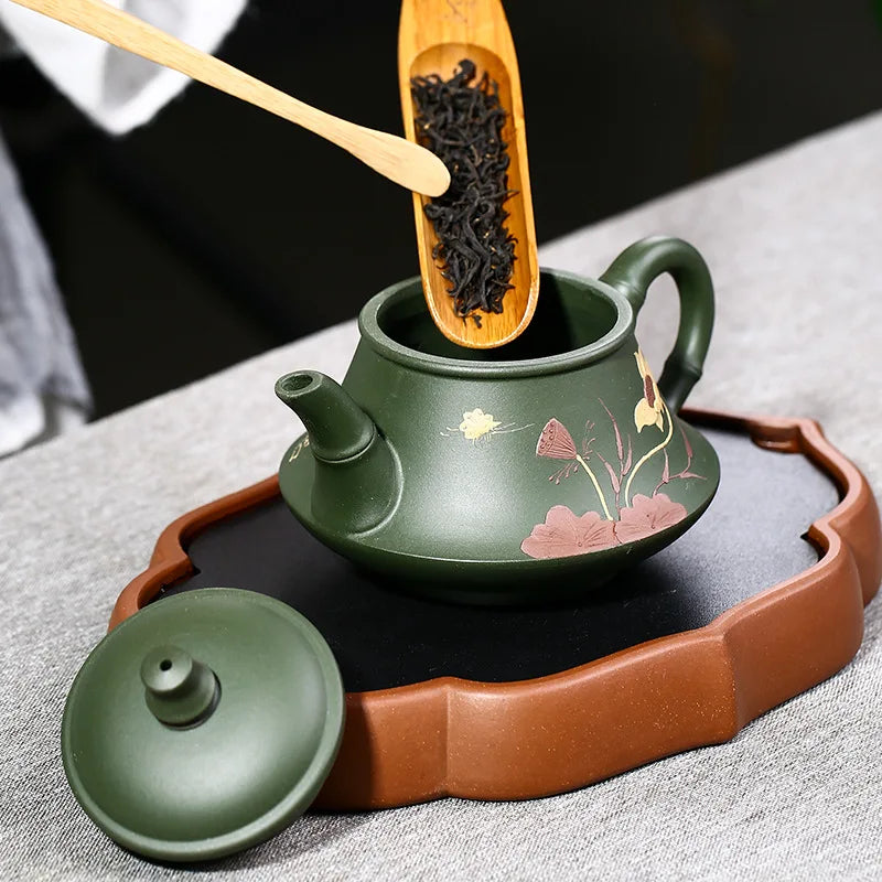 Lotus Fragrant Teapots, Zisha Teapot, Zisha, Yixing, Chinese Tea Set, Drinking Set,Drinkware,Teaware,Suit For Green Tea,Black