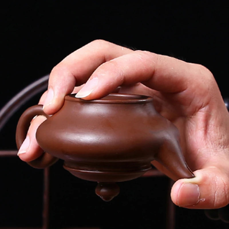 Yixing Purple Clay Pot Pure Handmade Small Teapot Washing Can Filter Teapot Kung Fu Tea Set Chinese Tea Ceremony Drinking Set