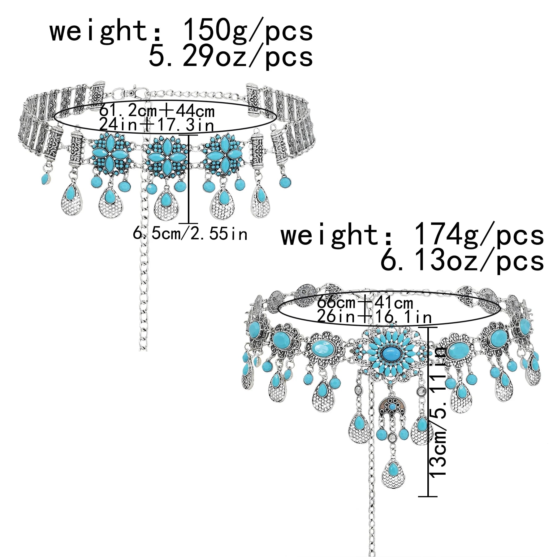 Bohemian Blue Stone Belly Chains for Women Vintage Metal Coin Tassel Flower Bikini Dance Waist Body Chain Party Jewelry Gift