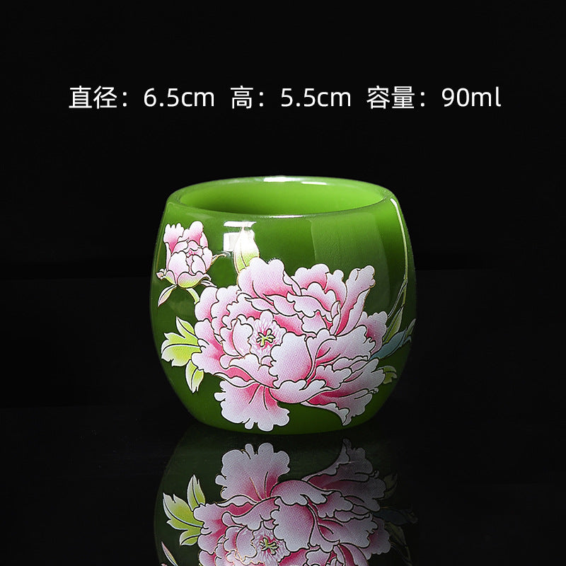 Bingqingyujie silver-plated peacock cup, Jianzhan teacup, master cup, sunflower gold cup, silver jianzhan tea cup