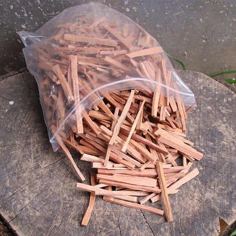 50g Natural Sandalwood Sticks Incense Natural Hand Split Wood Strips Purifying Healing Meditation Stress Relief Aromatherapy