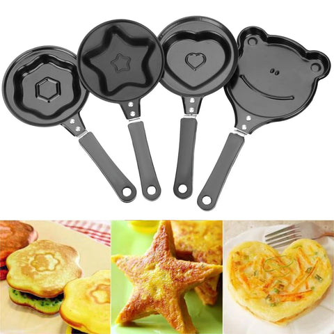 Cartoon Animal Egg Mold Pan Flip Omelette Mold Breakfast Egg Frying Pot Non-Stick Frying Pancake Maker Frying Pan Kitchen Tools