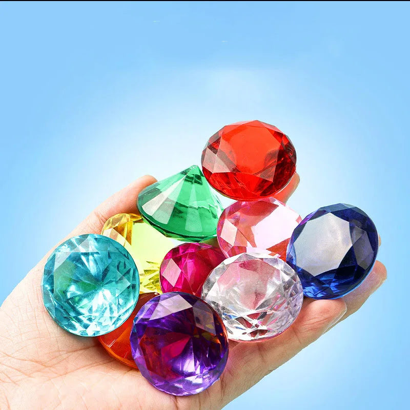 1pcs Crystal Diamond Shaped Paperweight Decorative Cut Glass Giant Gemstone Wedding Christmas Ornament Gifts