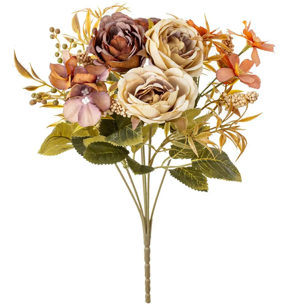 1/3pcs Silk Artificial Flowers Roses Peony Wedding Bridal Bouquets Home Outdoor Garden Arch Diy Gifts Festival Table Decorations