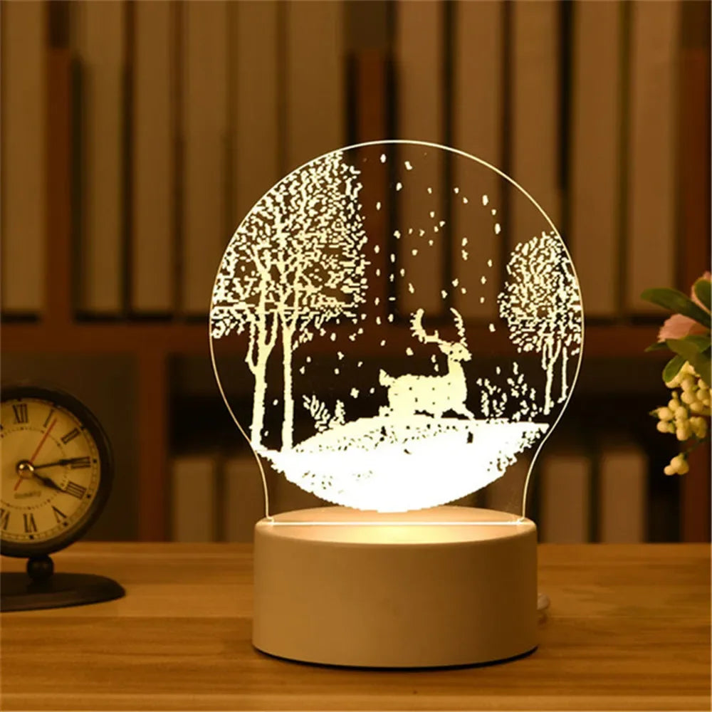 Wedding Birthday Gift Love 3D Acrylic Neon Sign USB Led Lamp Children's Night Lights Table Lamp Valentines Day Bedside Lamp