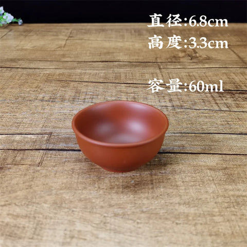 Yixing Raw Ore Purple Clay Teacup Meditation Cup Boutique Handmade Tea Bowl Master Tea Cup Chinese Zisha Tea Set 60ml