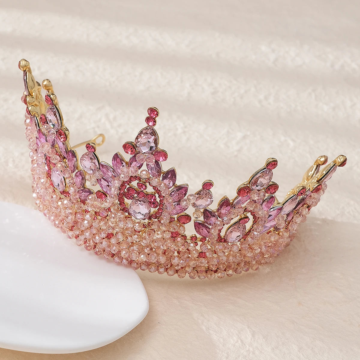Luxury  Zircon Wedding Crown Bridal Headwear Brithday Party Crystal Rhinestone Headband Handwork Headpiece for Women Tiaras