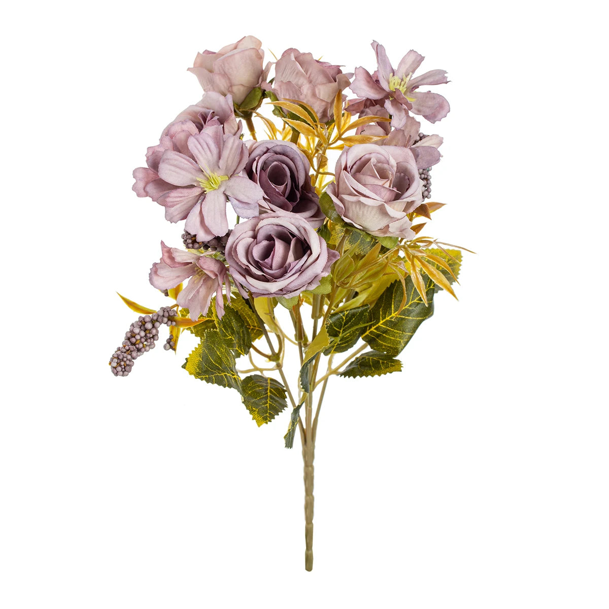 Artificial Flower Silk Rose Christmas Home flowervase Decor Bonsai Room Wedding Bride Bouquet yard  festival Party Diy Hot sale