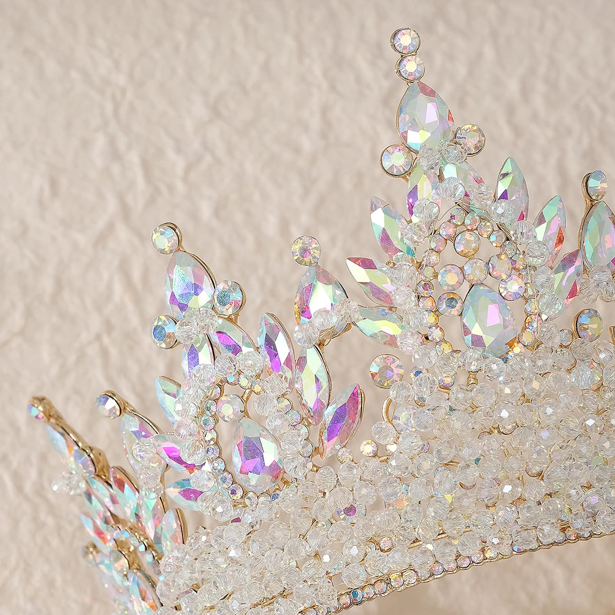 Luxury  Zircon Wedding Crown Bridal Headwear Brithday Party Crystal Rhinestone Headband Handwork Headpiece for Women Tiaras