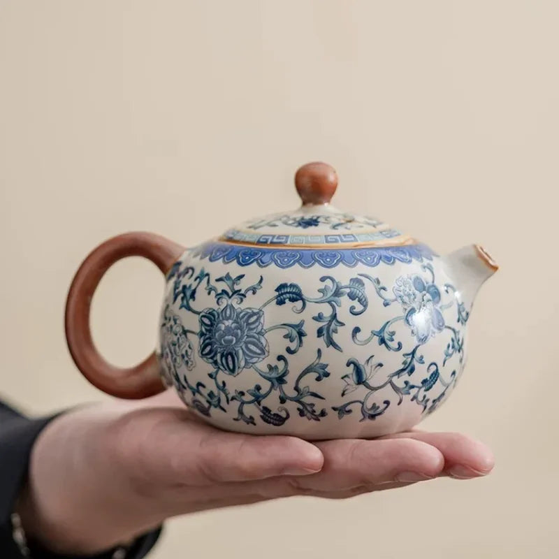 Chinese Teapot Set Celadon Xishi Pot Ceramic Tea Infuser Kung Fu Tea Set Luxury Tea Cups Set Tea Table Accessories