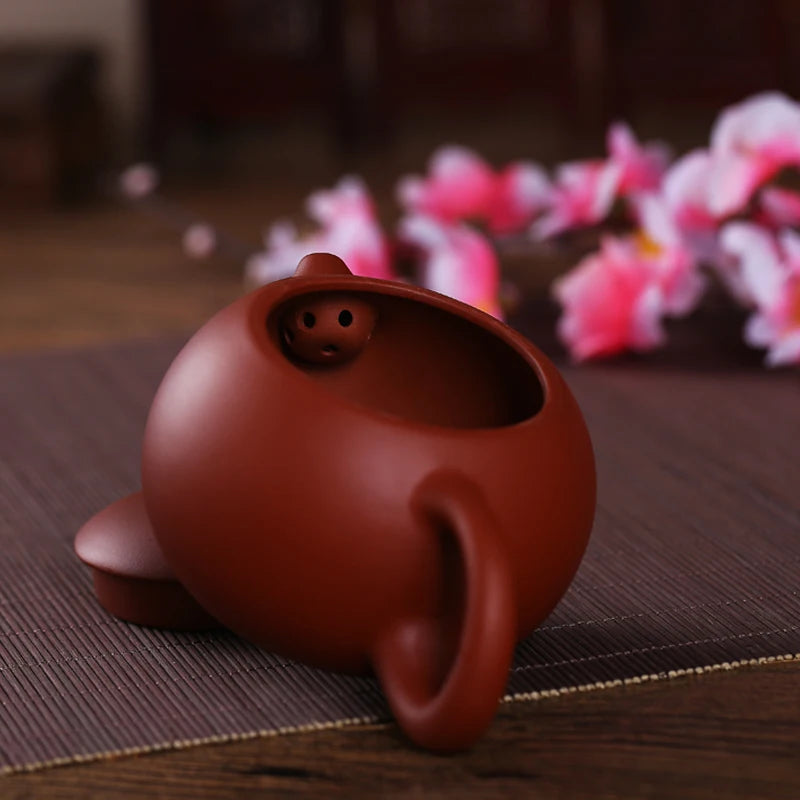 Chinese Handmade Zisha Kungfu Pot Purple Clay Tea Cup Xishi Hu Tea Pot Zisha Clay Gongfu Teapot