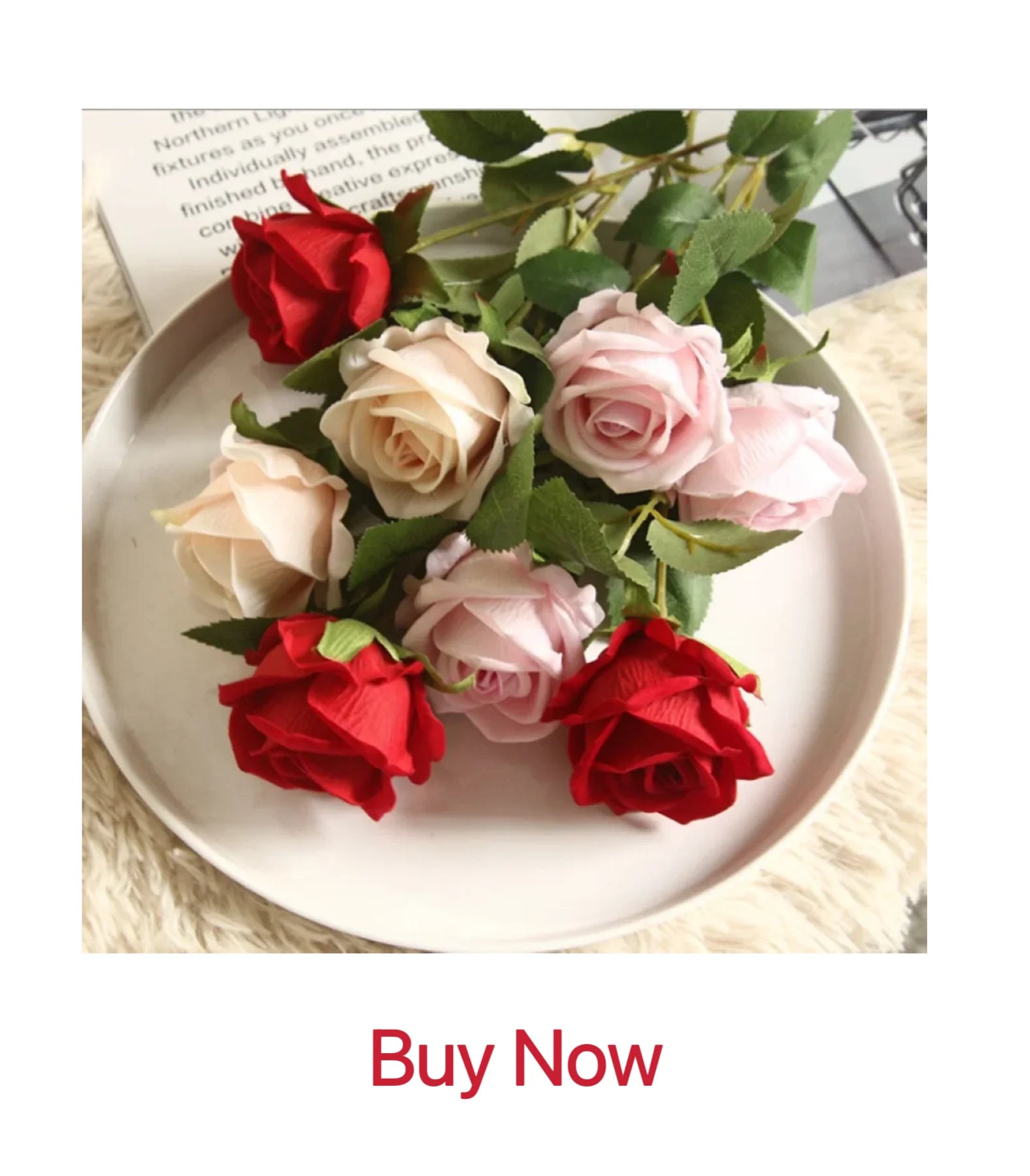 1/3pcs Artificial Flower silk Peony rose Bouquet for Home decor Table vase Wedding bridal bouquet Decoration diy gift Hot sales