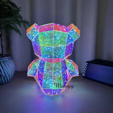 Night Ambient LED Light 3D Twinkle Luminous Teddy Bear