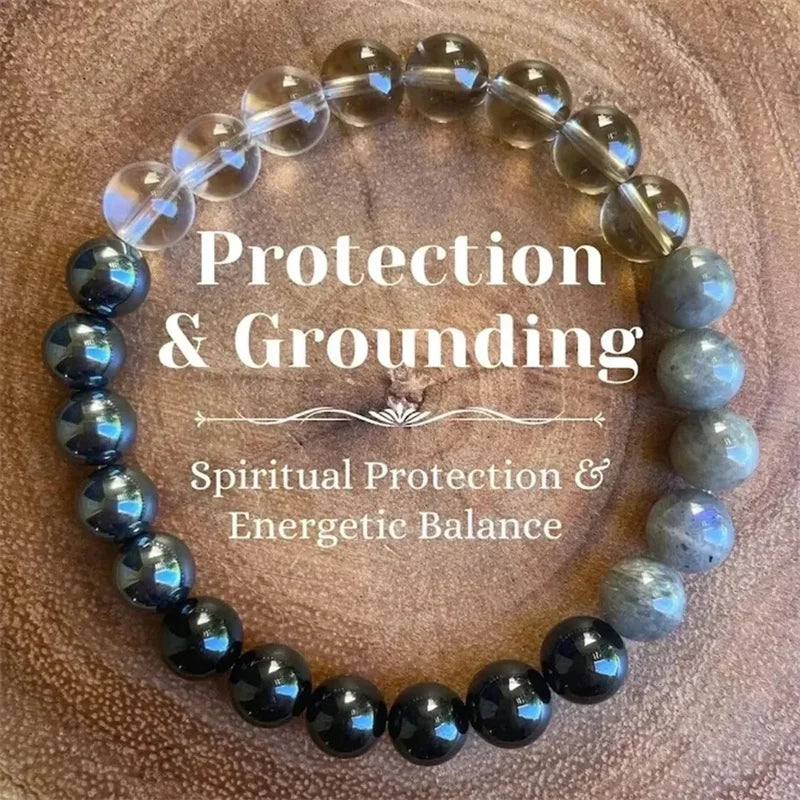 6 Dad Gifts from Son Natural Stone Bracelet Women Men Attract Good Luck Money Health Green Malachite Tiger Eye Beads Bangles