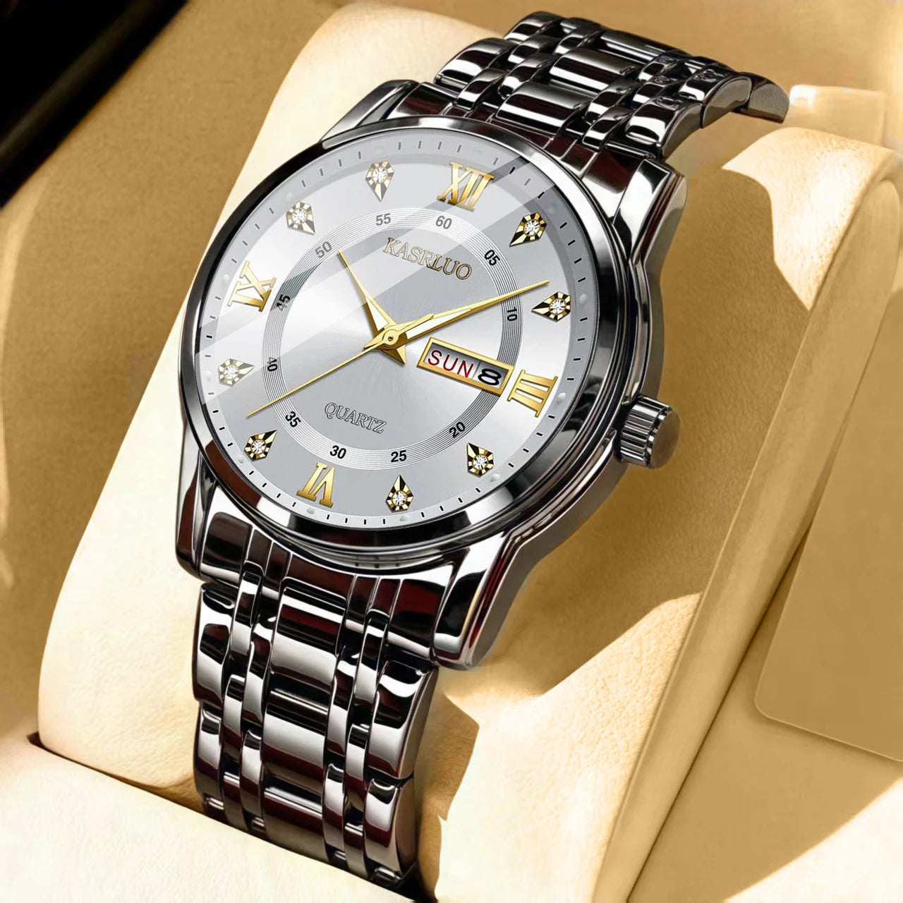 Men's Watches New Practical Gifts for Boyfriend HusbandFashionable Versatile Light Luxury Business Casual Luminous quartz watch