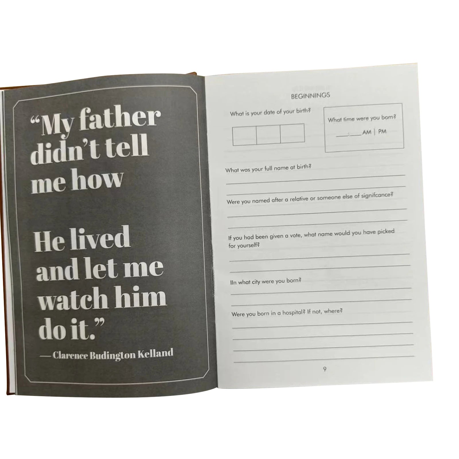 Dad I Want To Hear Your Story Leather Journal Personalized Father Guided Notebook For Share His Life Father Birthday Gift