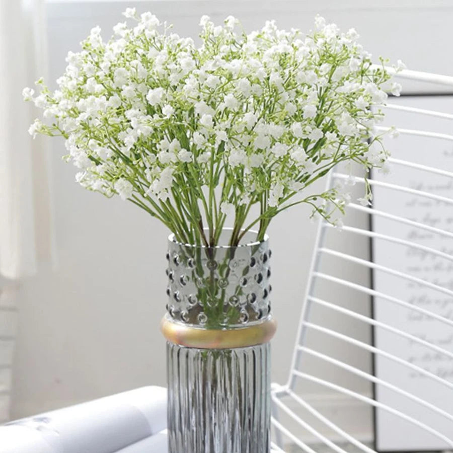 Artificial Flower Gypsophila Festival Party Wedding Bride Bouquet Outdoor Garden Garland Home Vase Table Handmade Diy Gift Decor