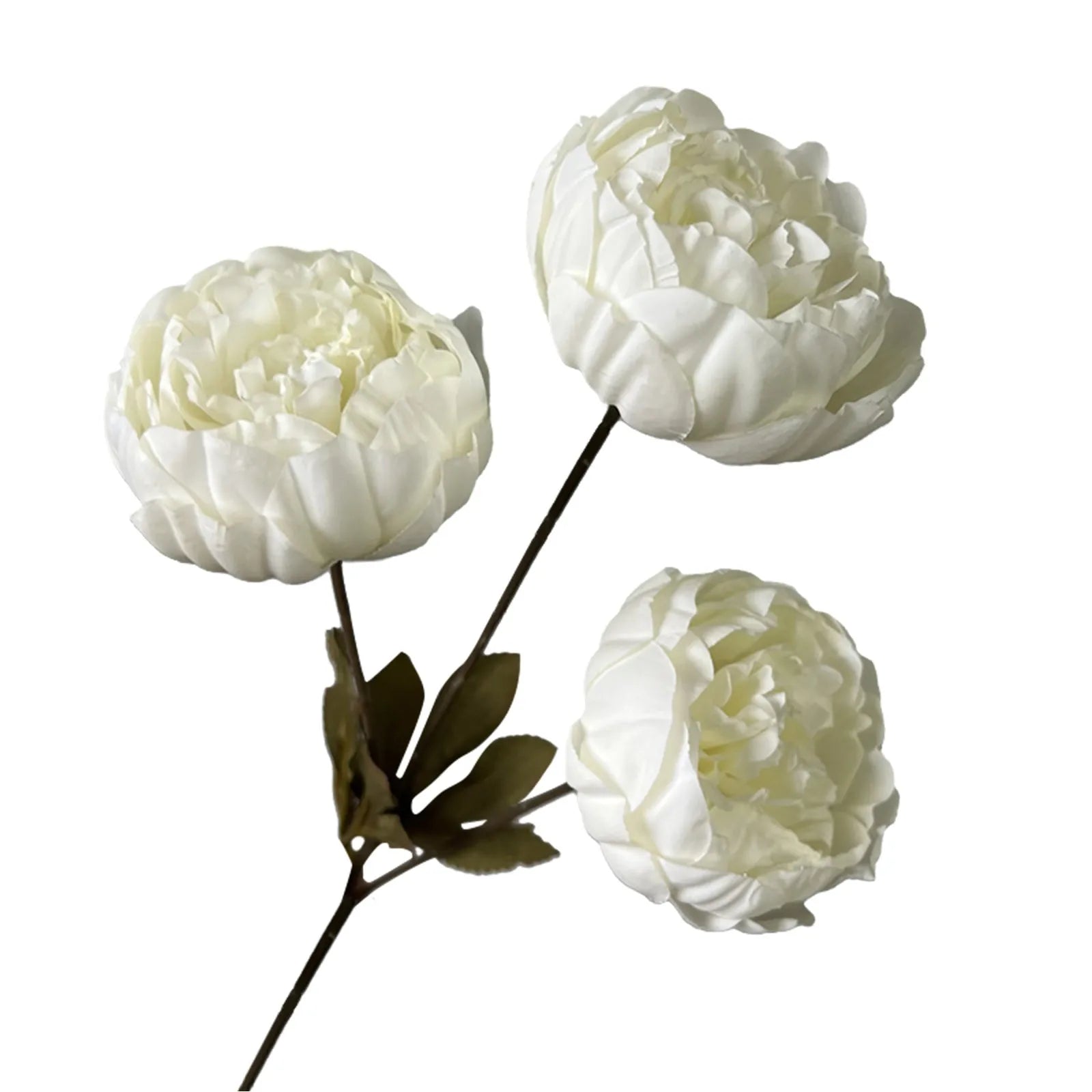 3heads Peony Cored Peony Artificial Flower Fake Rose Wedding Living Room Decoration