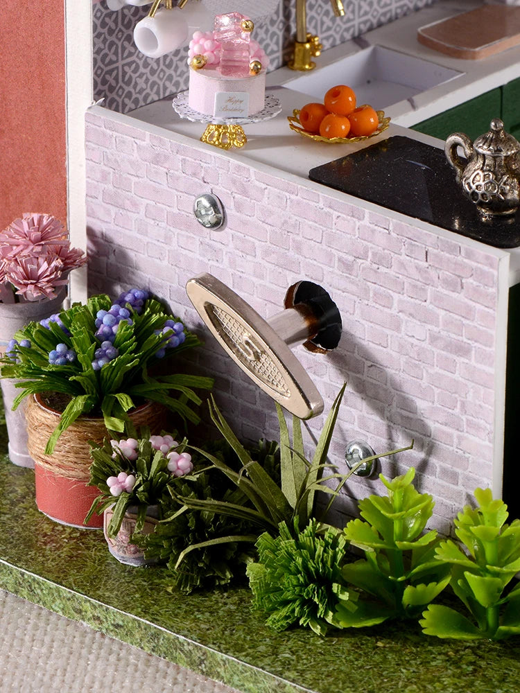 Children's wooden creative handmade DIY small villa toys 14+teenagers' adult birthday gifts for romantic girlfriends' houses