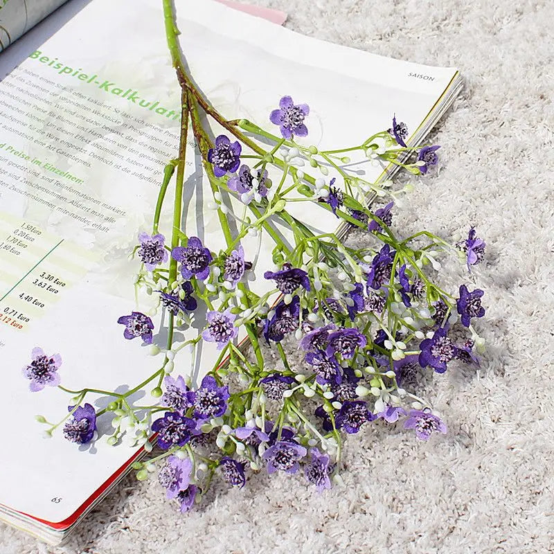Artificial Flower Gypsophila Festival Party Wedding Bride Bouquet Outdoor Garden Garland Home Vase Table Handmade Diy Gift Decor