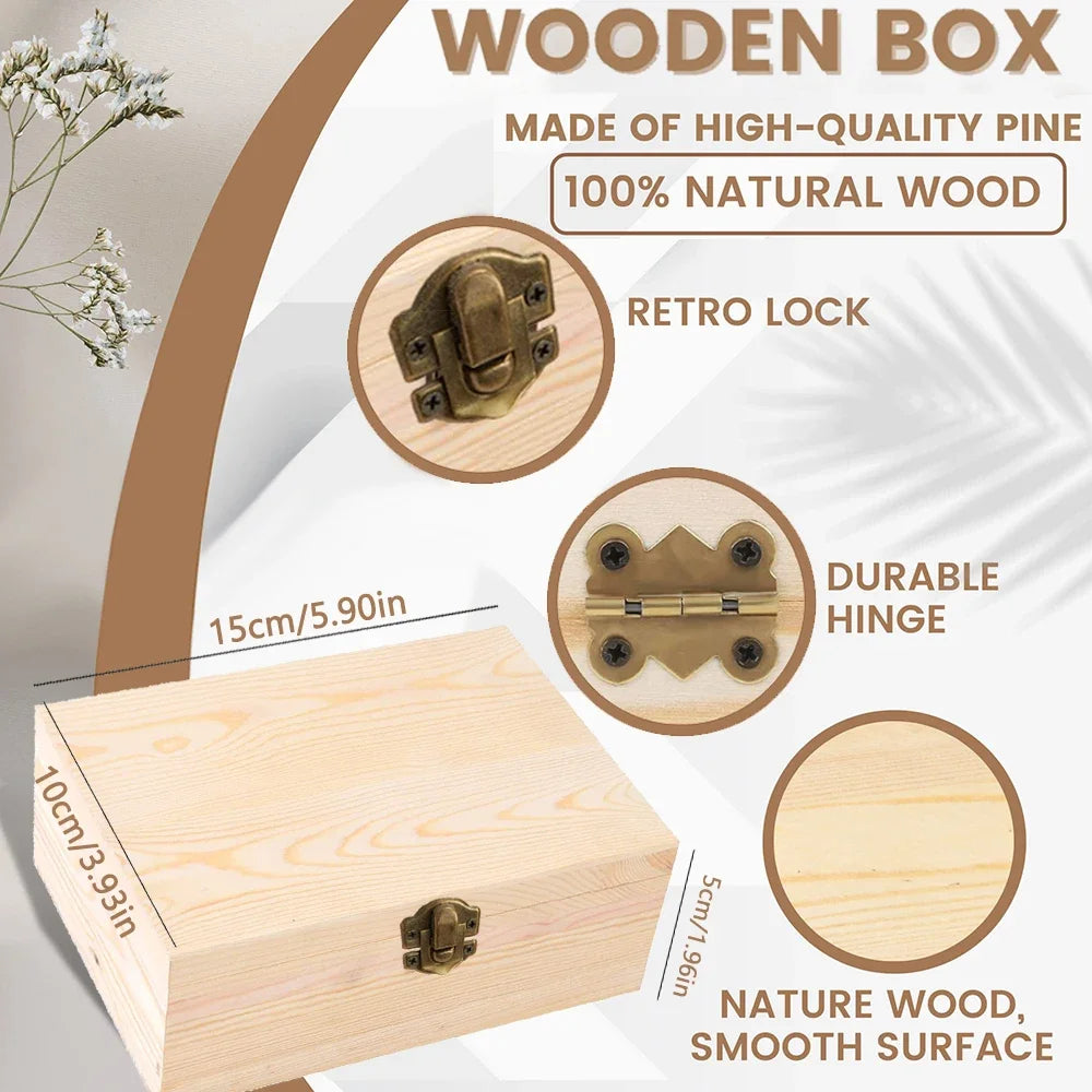 Wooden Personalised Floral Wedding Memory Box Wedding Keepsake Boxes Gift for Bride and Groom Custom Name Unique Gift Idea