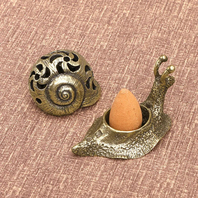 Chinese Bronze Snail Censer Decoration Creative Home Furnishing