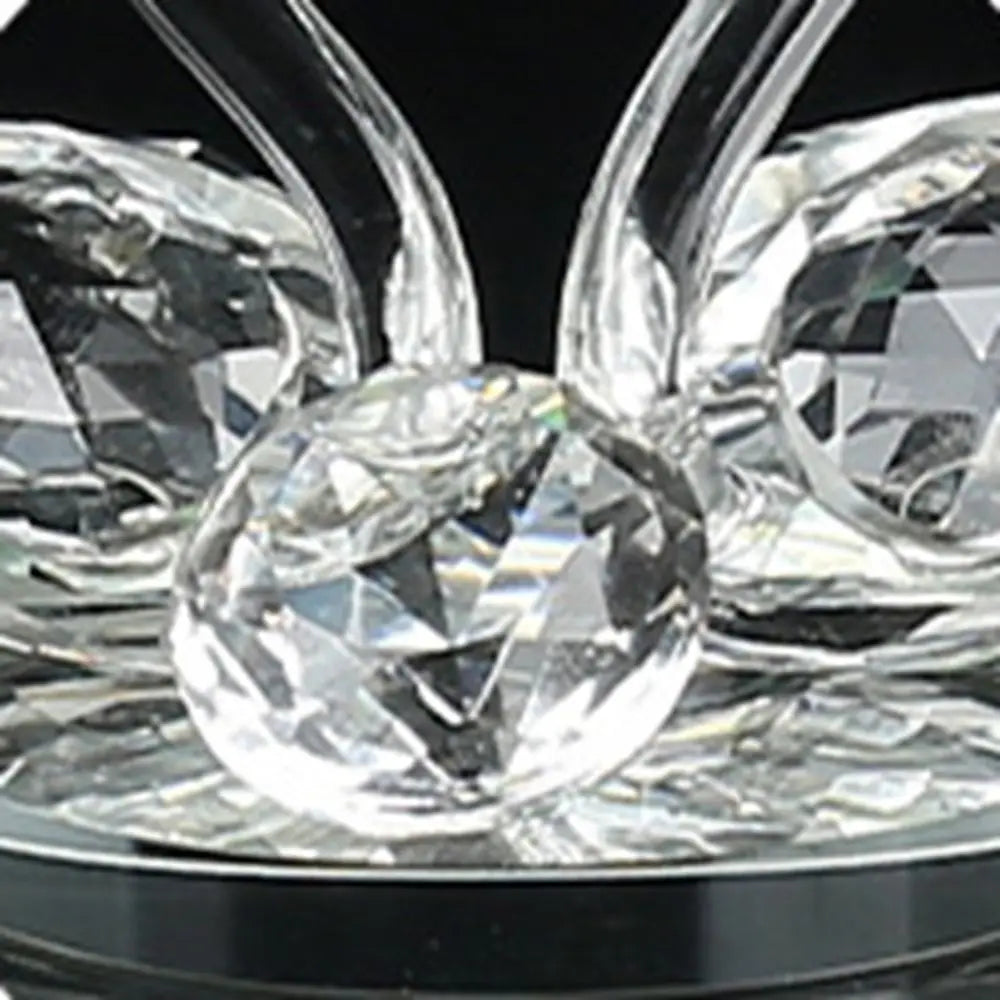Crystal Swan Figurines Glass Swans Ornaments Paperweight Diamond Crafts Table Living Room Home Decoration Crafts Mini Lover Gift
