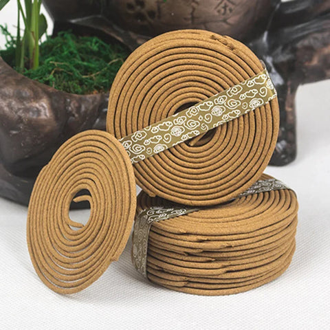 48pcs/box Coil Incense Aromatherapy Indian Home Fragrance Indoors Bedroom Toilet Buddhist Sandalwood Incense Without Censer