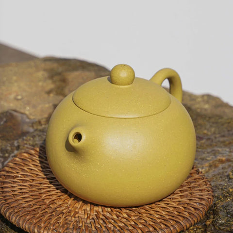 Chinese Clay Teapot with Ball Hole, Handmade Tea Pots Zisha Segment Mud Xishi Yixing Purply, Chinese Kongfu Pots New, 1PC, 200ml