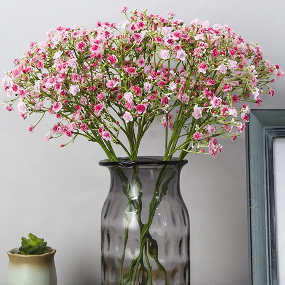 Artificial Flower Gypsophila Festival Party Wedding Bride Bouquet Outdoor Garden Garland Home Vase Table Handmade Diy Gift Decor