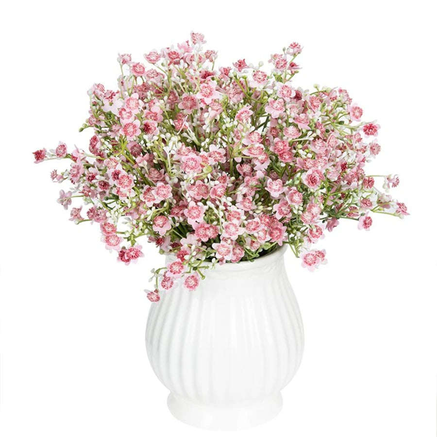 Artificial Flower Gypsophila Festival Party Wedding Bride Bouquet Outdoor Garden Garland Home Vase Table Handmade Diy Gift Decor