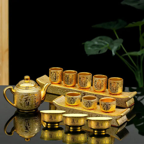 Ceramic Teacup for Worshiping God and Buddha Cup Tea Set Fortuna Wine Glass Ceremony Teaware Kitchen Dining Bar Home Garden