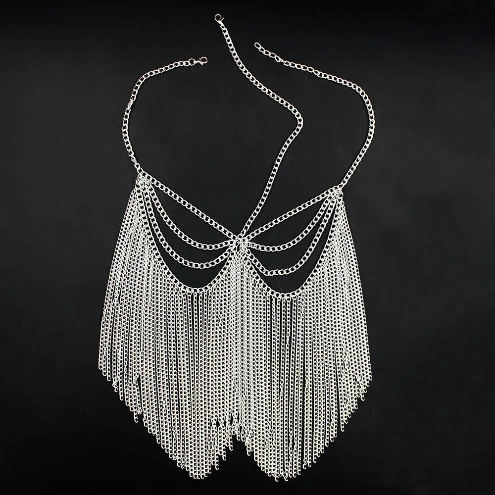 Fashion Charming Rhinestone Tassel Veil Masks for Women Bohe Face Jewelry Chain Masquerade Dance Party Sexy Costume Accessories