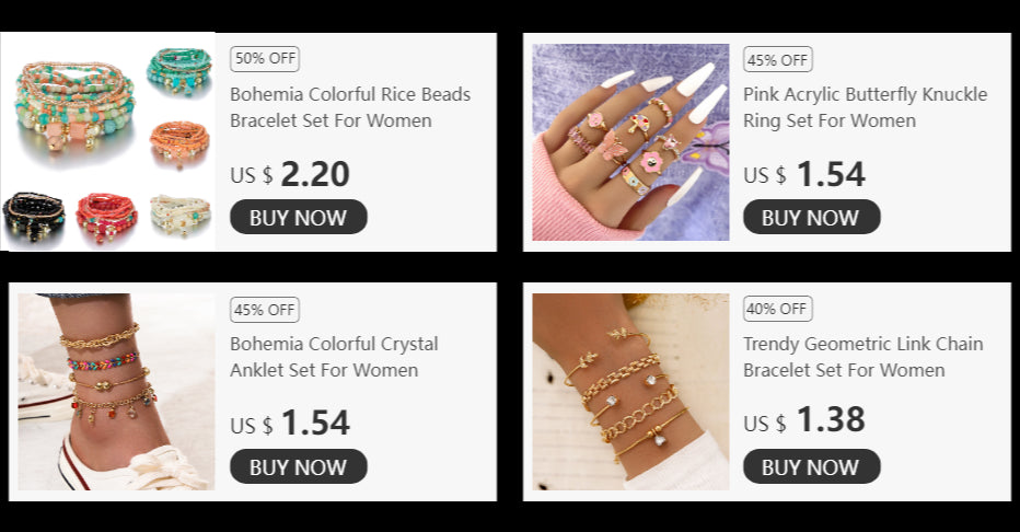 4pc/set Bohemia Shell Chain Anklet Sets For Women Sequins Ankle Bracelet On Leg Foot Trendy Summer Beach Jewelry Gift