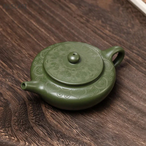 170ml Antique Yixing Purple Clay Teapot Raw Ore Green Mud Filter Tea Infuser Handmade Beauty Tea Pot Chinese Zisha Teaware