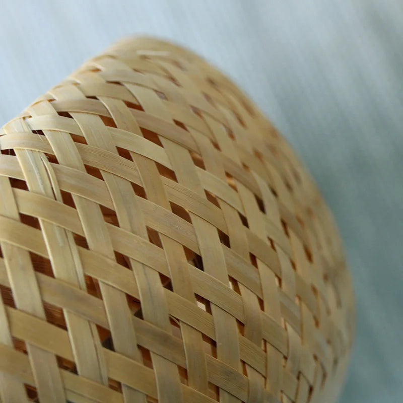 Bamboo woven small basket double-layer hollow small mini box bamboo woven packaging box,creative flower pot,bamboo woven tea jar