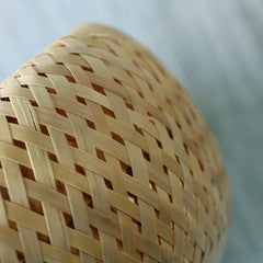 Bamboo woven small basket double-layer hollow small mini box bamboo woven packaging box,creative flower pot,bamboo woven tea jar