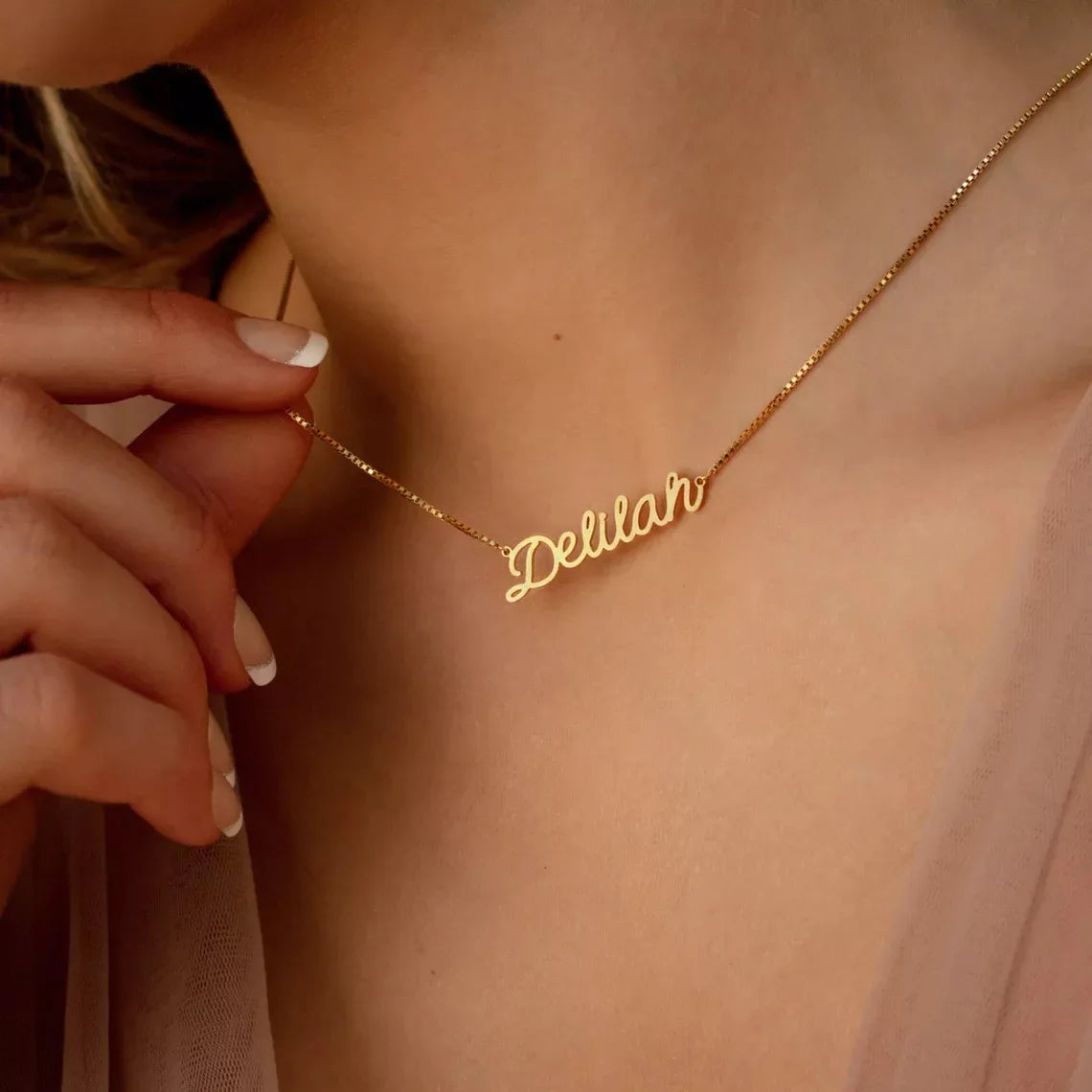 Custom Name Necklace Personalized Golden Choker  for Women Man Stainless Steel Necklaces Customized Fashion Jewelry Couple Gift