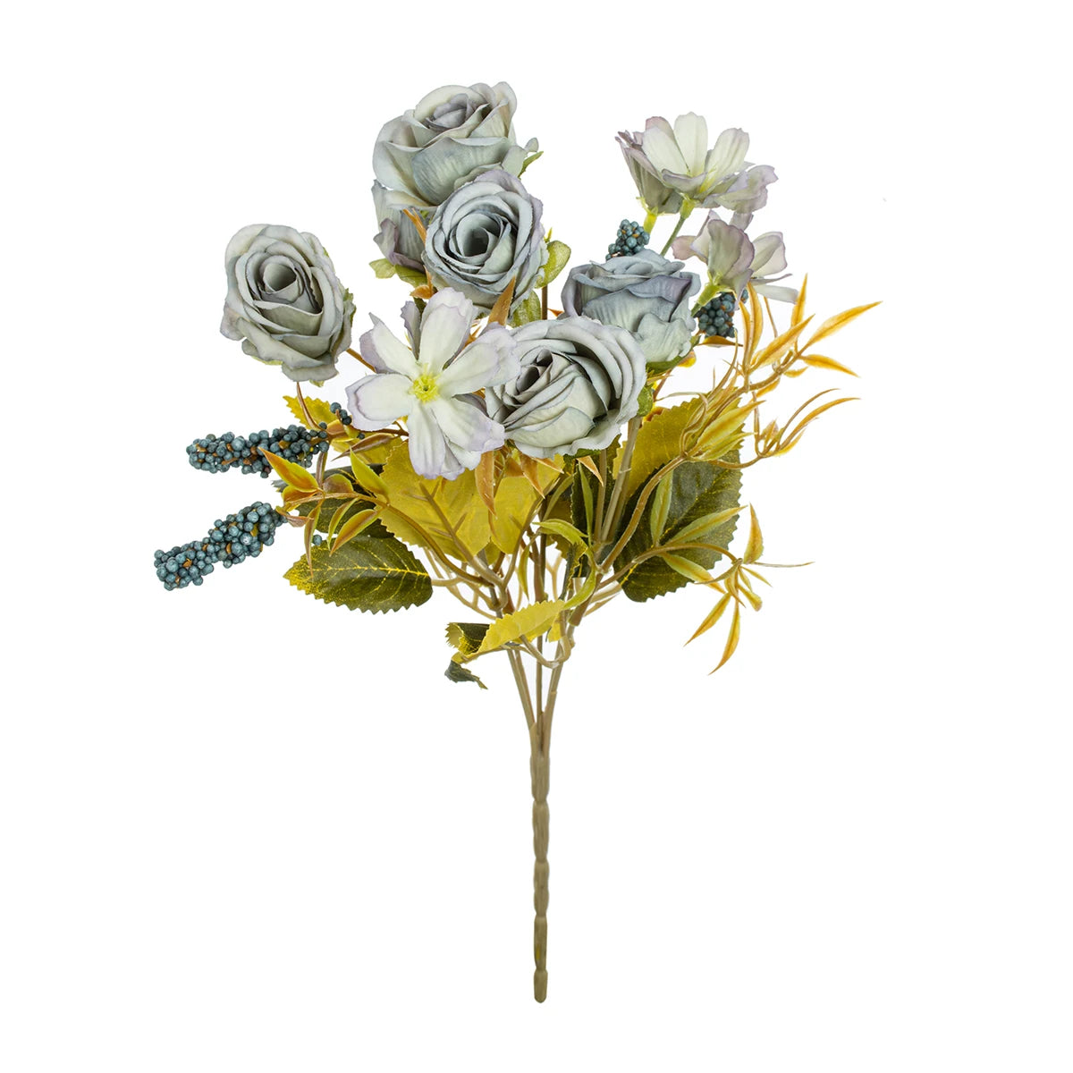 Artificial Flower Silk Rose Christmas Home flowervase Decor Bonsai Room Wedding Bride Bouquet yard  festival Party Diy Hot sale
