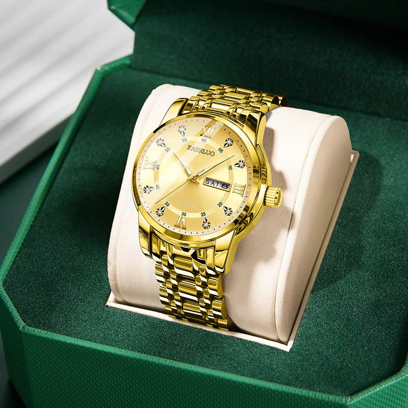 Men's Watches New Practical Gifts for Boyfriend HusbandFashionable Versatile Light Luxury Business Casual Luminous quartz watch