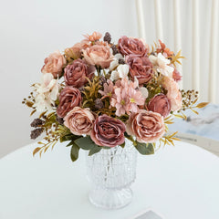 1/3pcs Silk Artificial Flowers Roses Peony Wedding Bridal Bouquets Home Outdoor Garden Arch Diy Gifts Festival Table Decorations