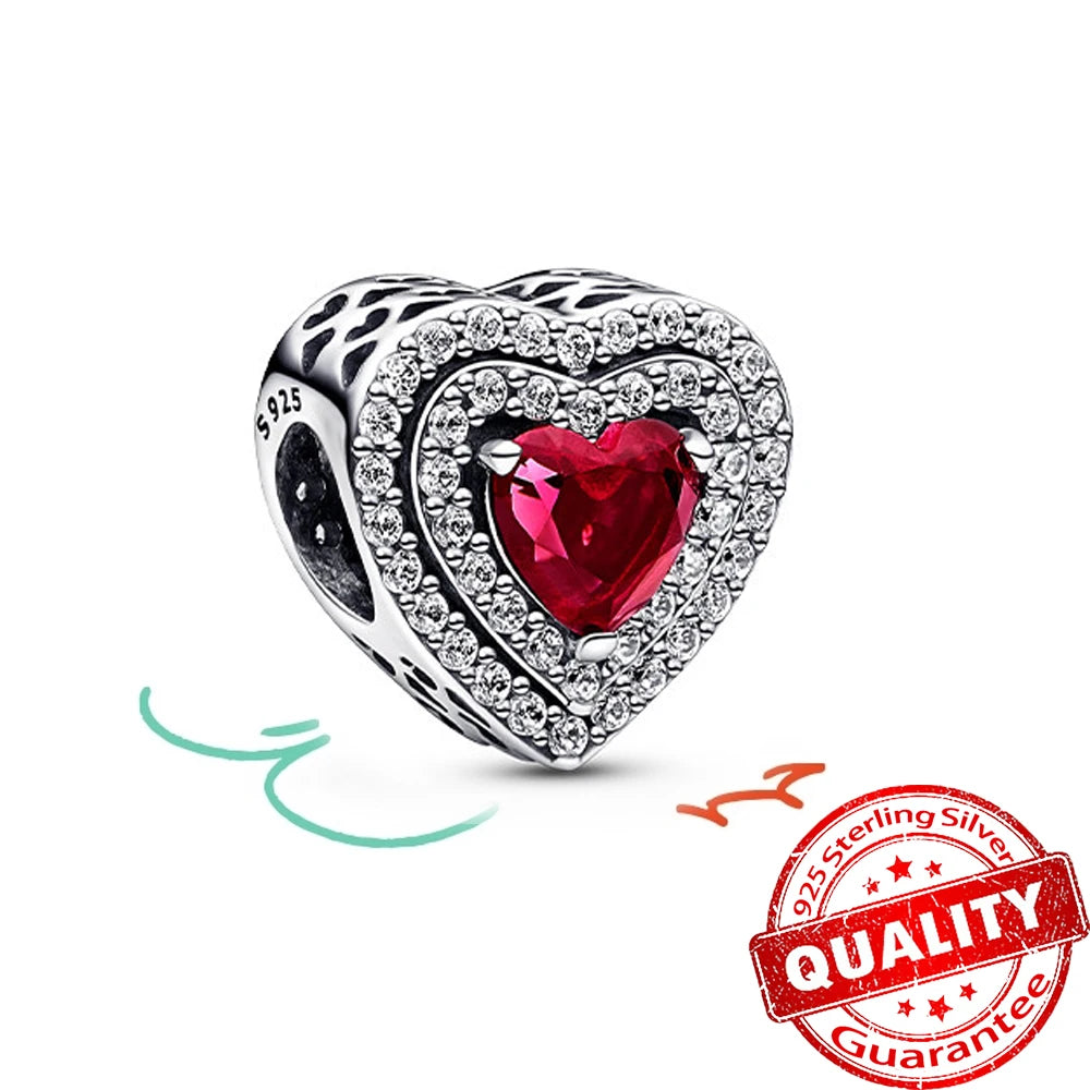 Christmas Series 925 Sterling Silver Gift Box Elk Crystal Ball Love Hot Air Balloon Charms Fit DIY Bracelet Necklace Holiday