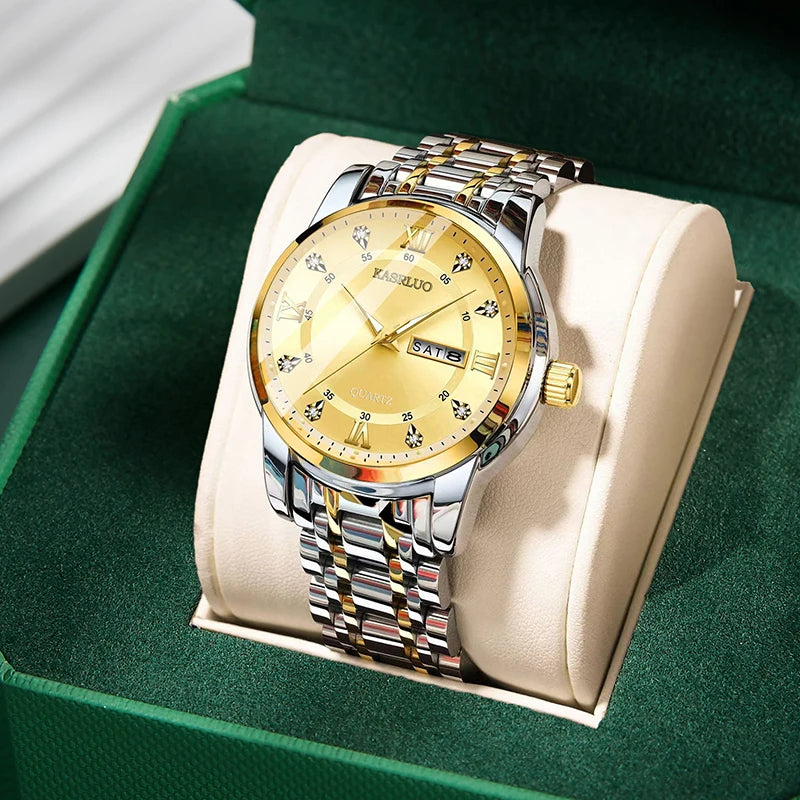Men's Watches New Practical Gifts for Boyfriend HusbandFashionable Versatile Light Luxury Business Casual Luminous quartz watch