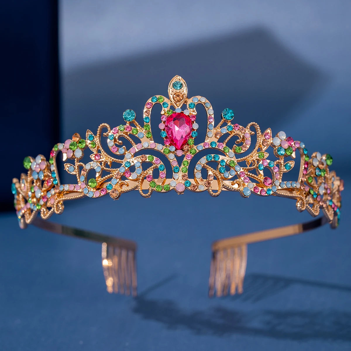 Crystal Bridal Tiaras And Crowns Rhinestone Prom Diadem Crown For Women Bridal Wedding Hair Accessories Jewelry Crown Tiara Gift